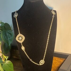 3 vintage Chicos Elegant Gold and Silver Necklaces.